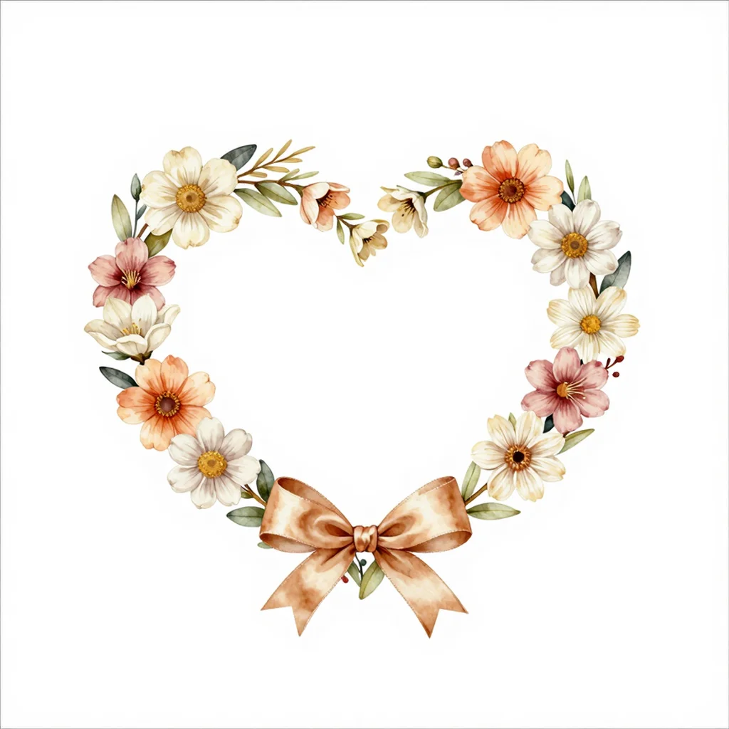Mother Heart Floral Art Transparent PNG
