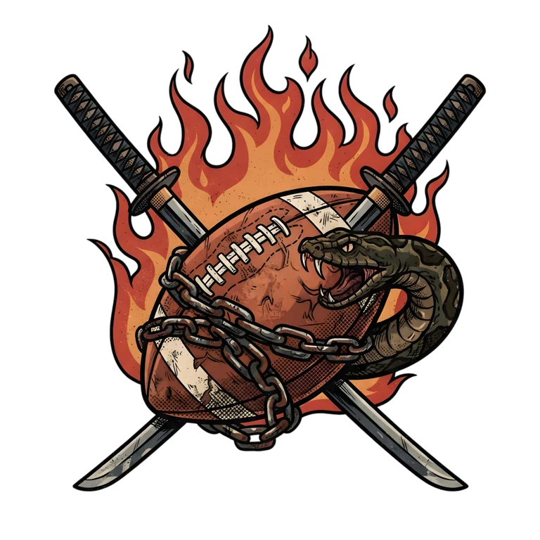 Anaconda Biting Football With Sw Transparent PNG