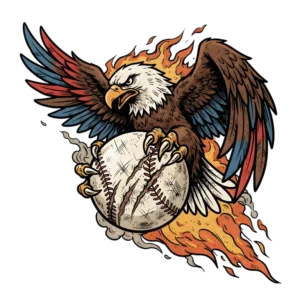 Bald Eagle Clutching Baseball Transparent PNG